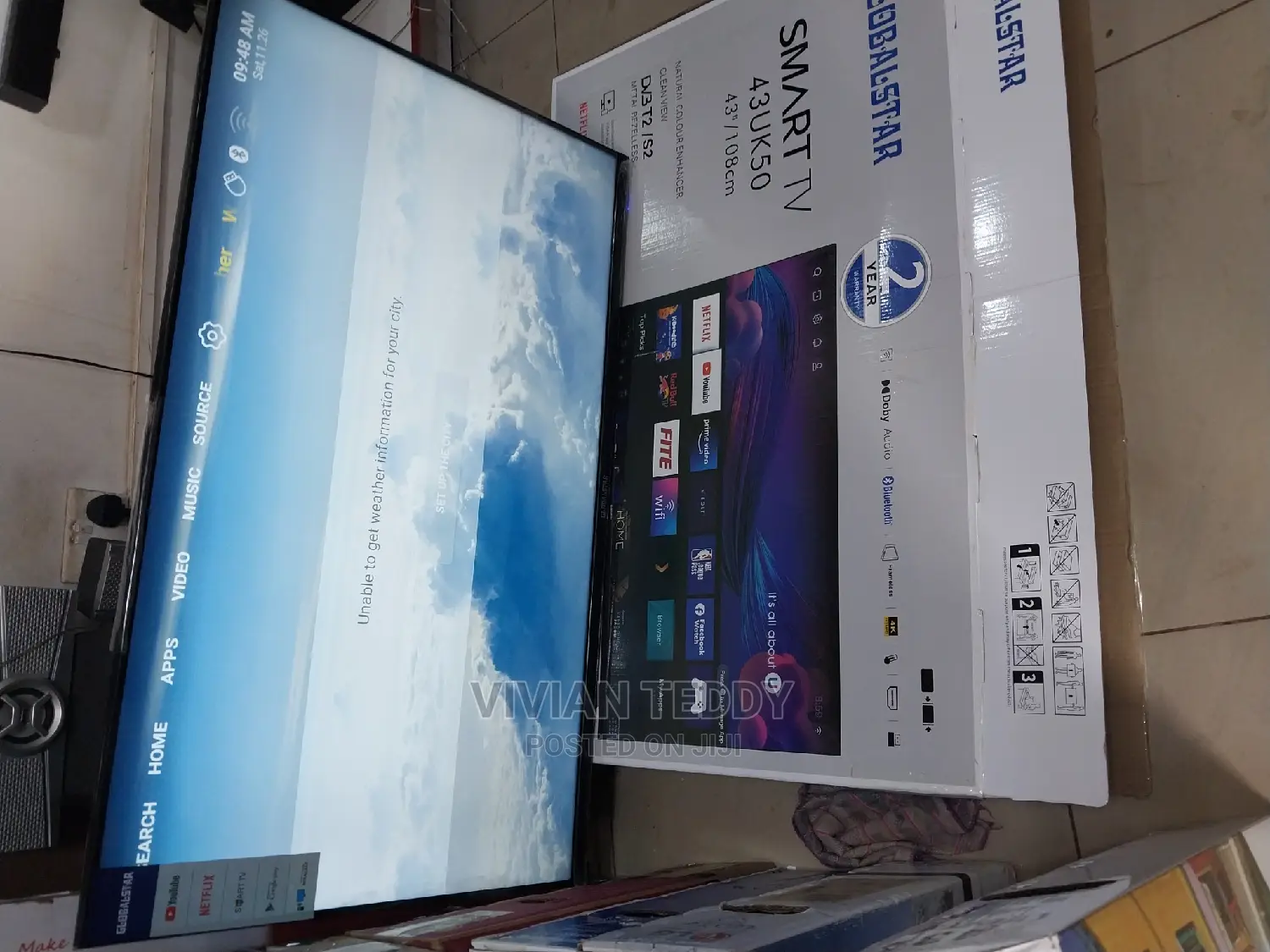 43" Led Globalster Tv Smart
