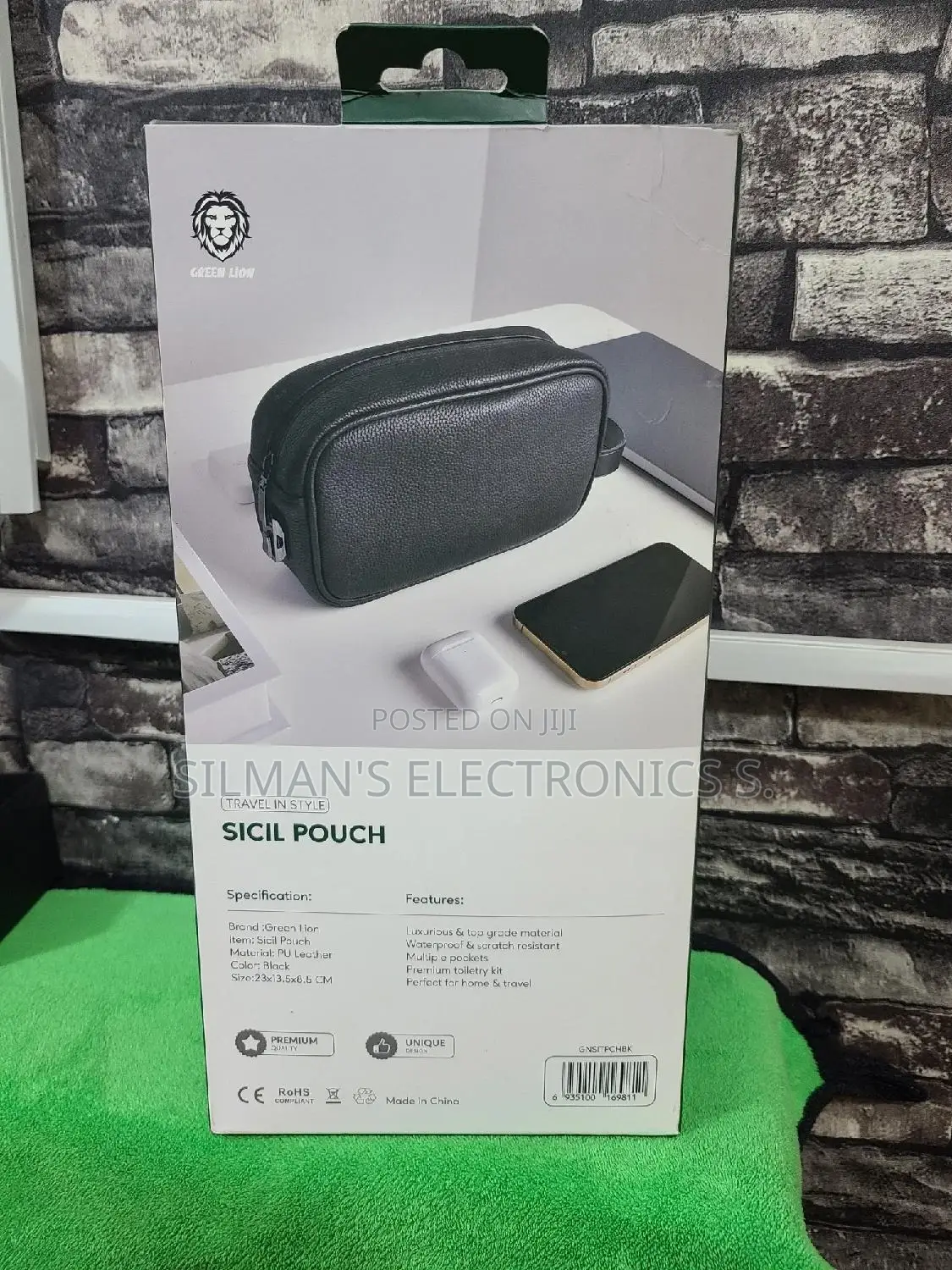 Green Lion Sicil Travel Pouch