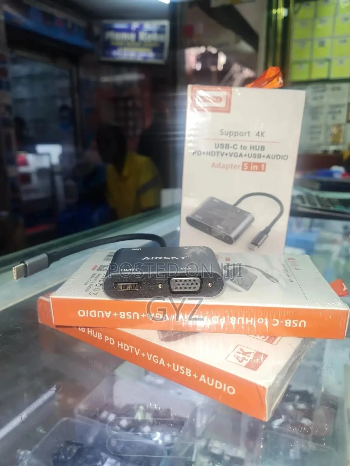 Type C to HDMI to VGA to Usbd to Audio