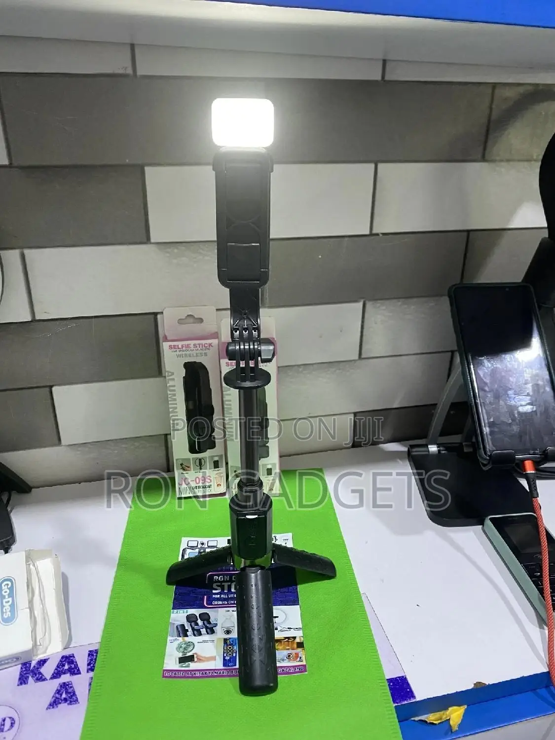 Selfie Stick With Light