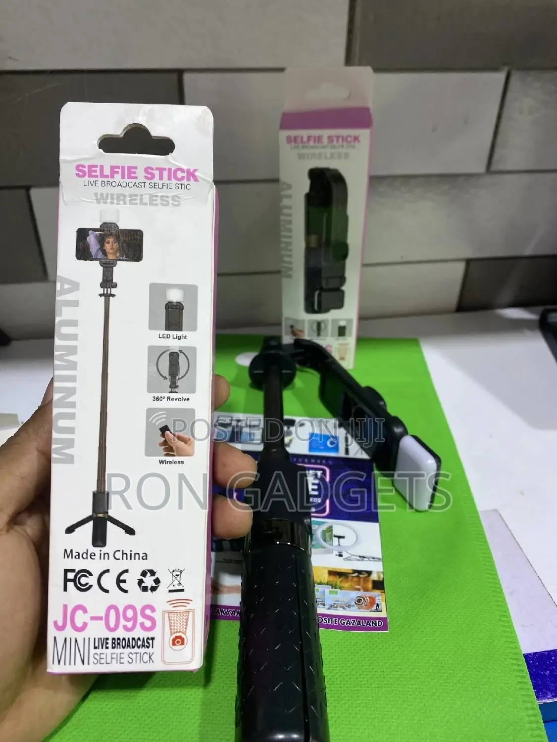 Selfie Stick With Light