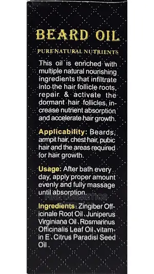 Beard Oil Natural Organic Beard / Hair Growth Booster Oil