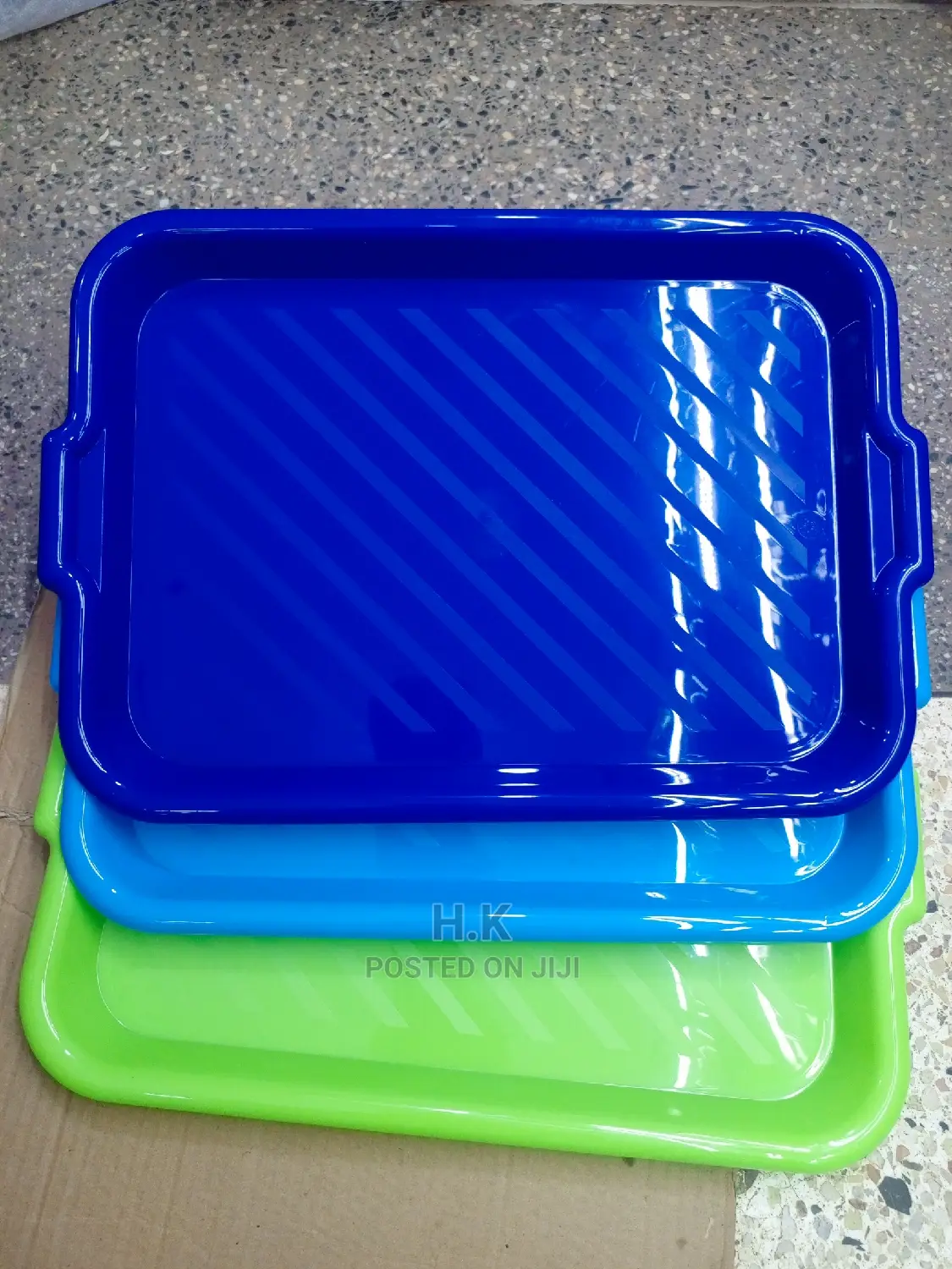 3pc Plastic Tray Set