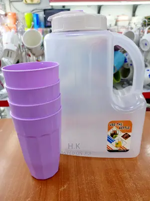 4L Fridge Bottle With Glass
