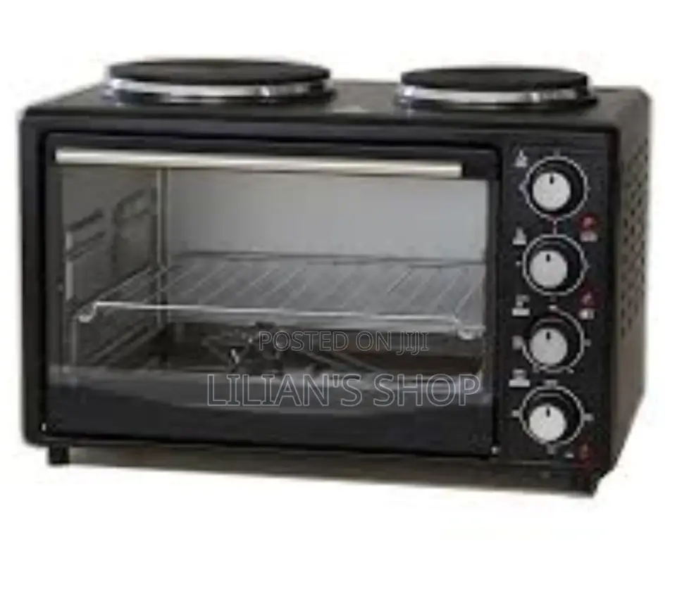 45L Saachi Electric Oven With Double Hotplate