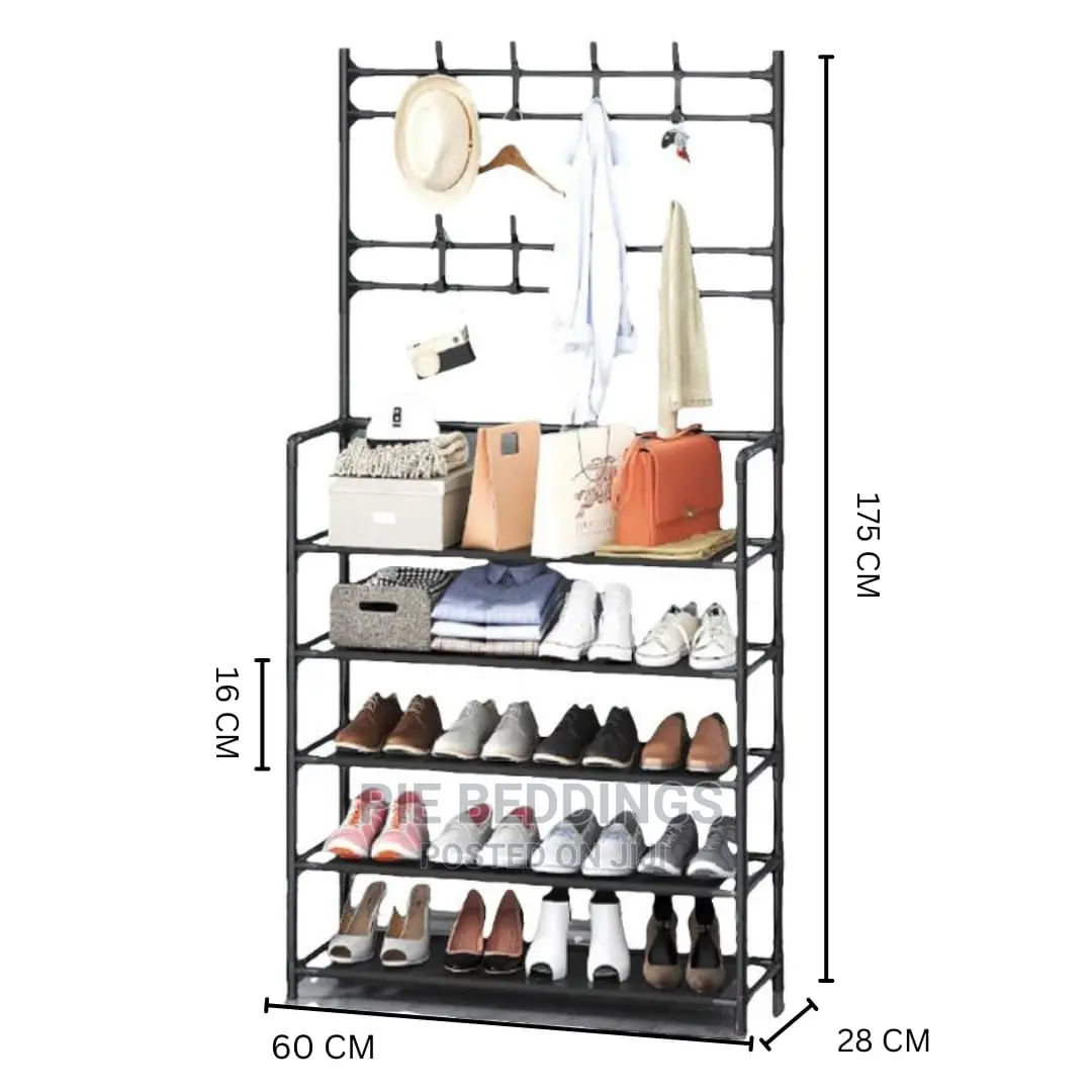 Combined Shoe Rack and Hat Rack