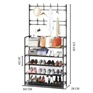 Combined Shoe Rack and Hat Rack