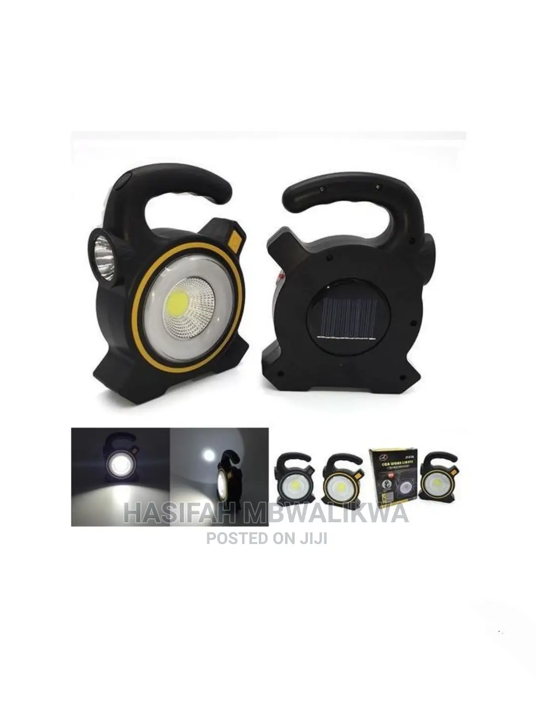 Cob Work Lights - USB/Solar Charging