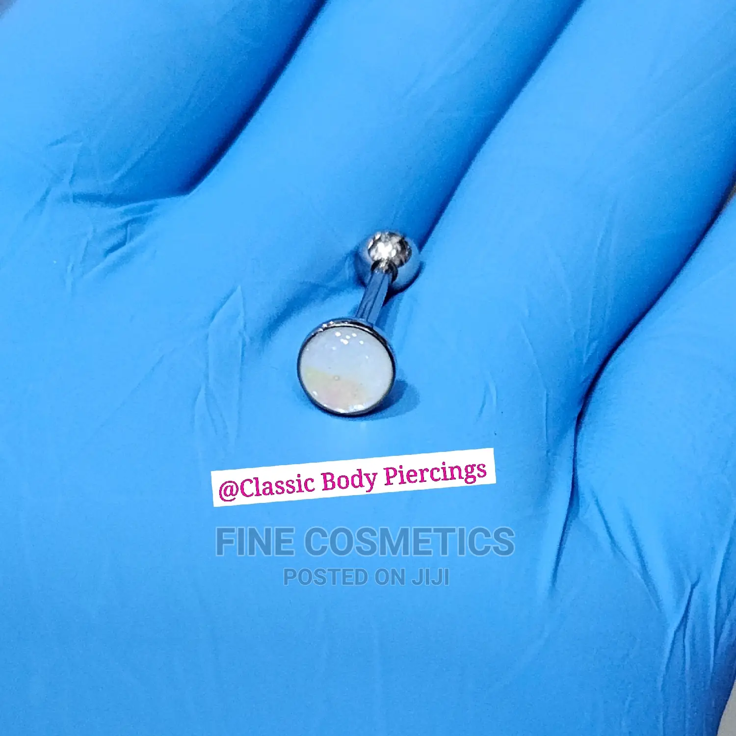 1PC Tongue Barbell, Opal Tongue Jewelry Ring Quality Jewelry