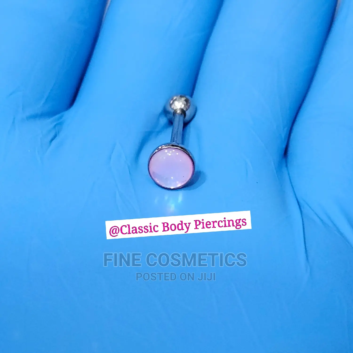 1PC Tongue Barbell, Opal Tongue Jewelry Ring Quality Jewelry