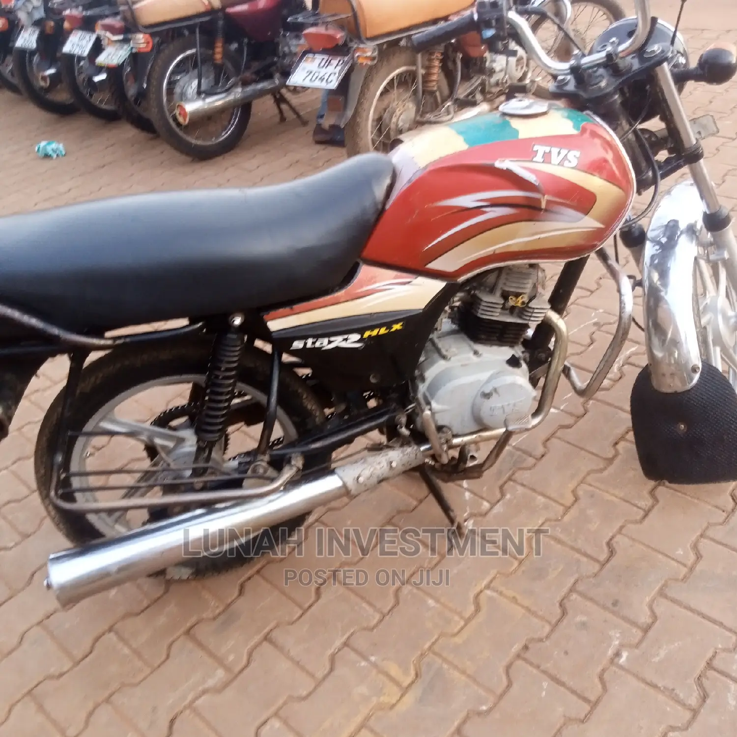 TVS XL 100 2018 Red