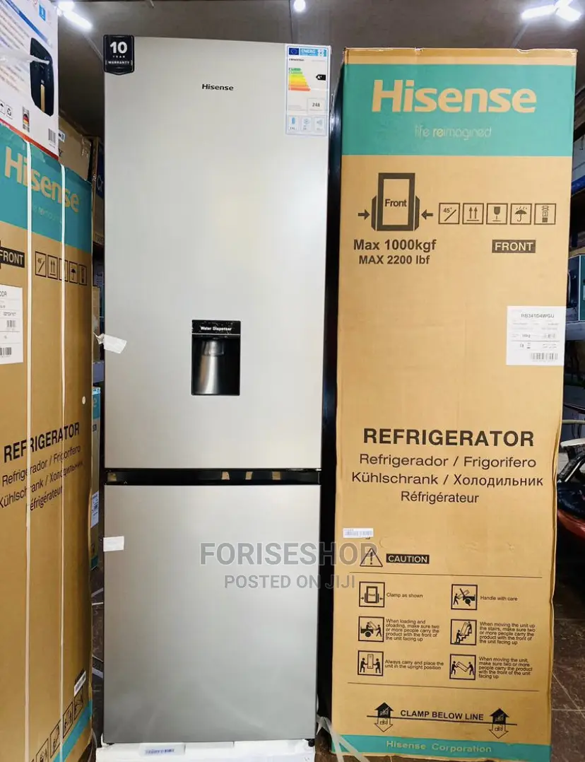 Hisense Fridge 341l Double Door Fridge With A Dispenser