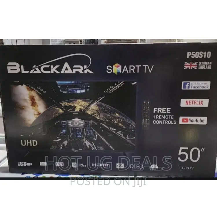 50” Blackark Frameless Smart Android Tv With Netflix,Youtube