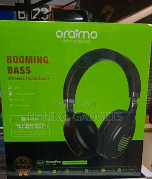 Booming Bass's Wireless Headphones Memory Card Support