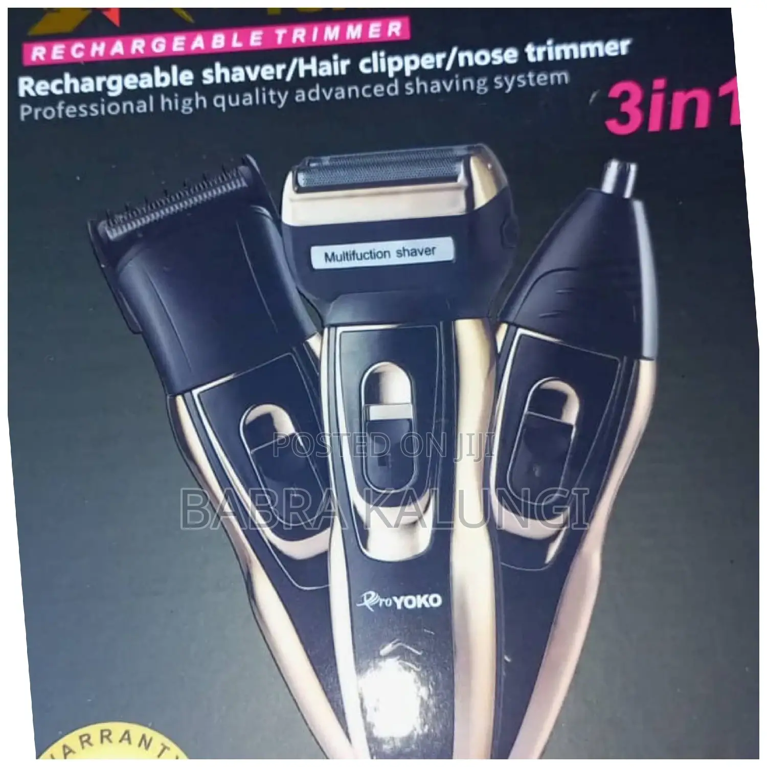 Pro Yoko Yk 6559 Rechargeable Shave Hair Clipper/Noise Trim