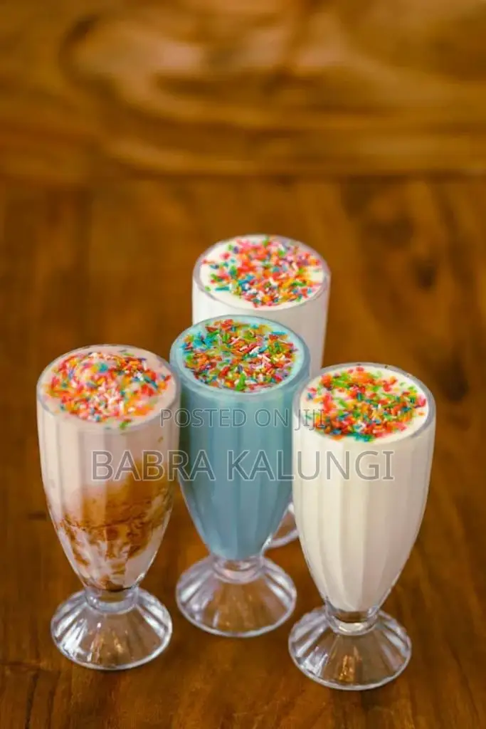 6pcs Ice Cream Milkshake Glasses