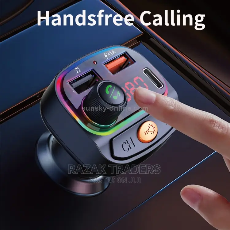 C15 Multifunctional Car USB Charger Bluetooth FM Transmitter