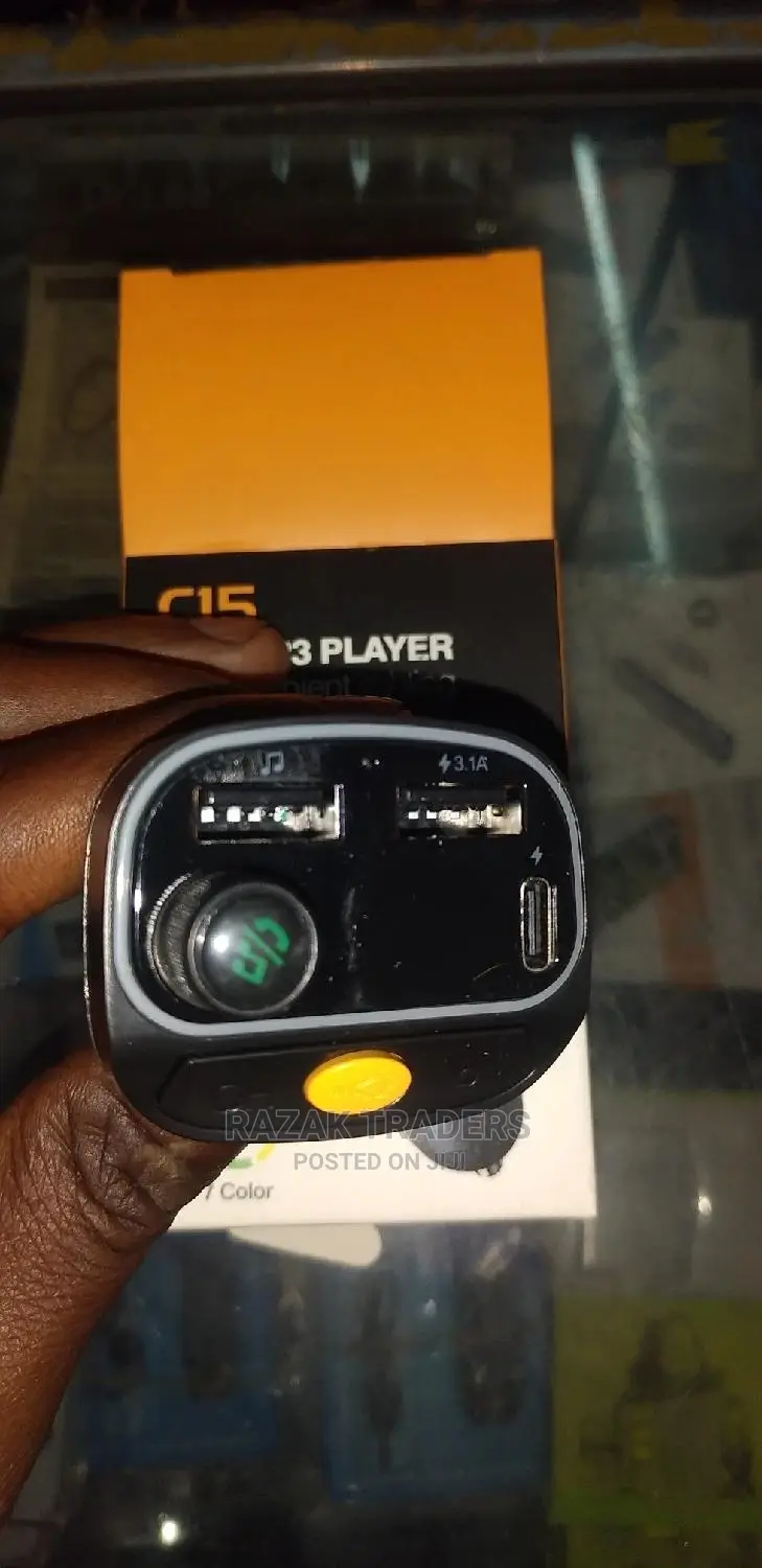 C15 Multifunctional Car USB Charger Bluetooth FM Transmitter