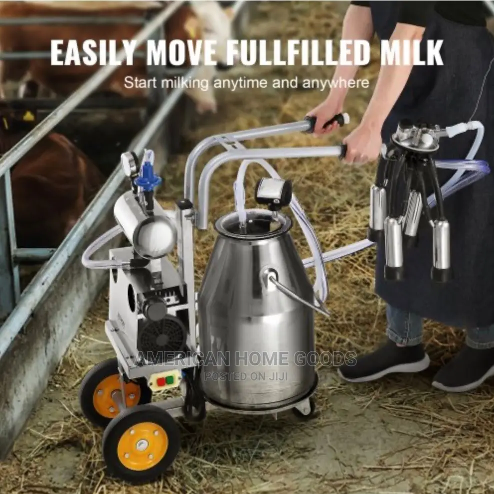 Vevor Electric Milking Machine 25l, 1440rpm, 10-12 Cows/Hour