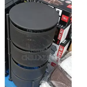 Rotating Round Storage Rack.