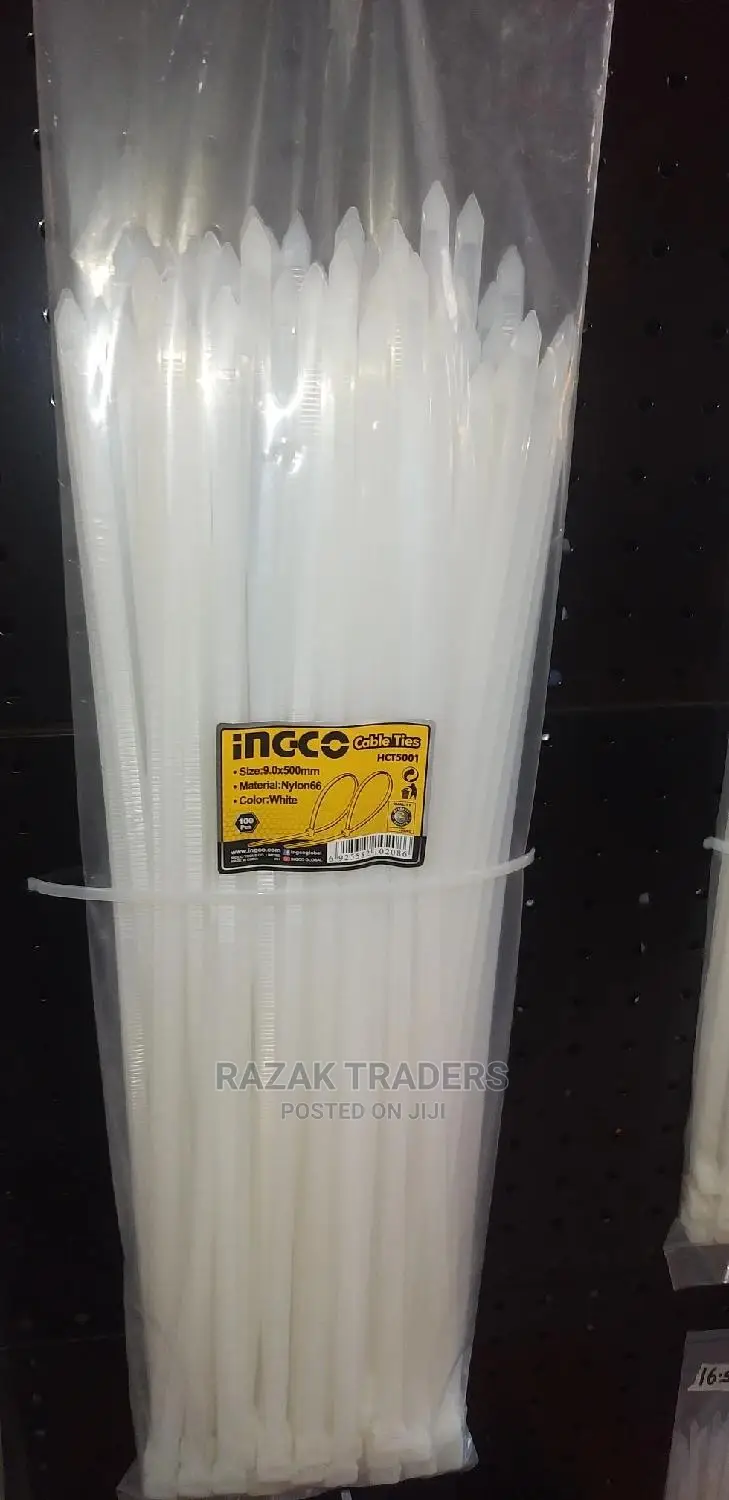 9.0×600mm Adjustable Nylon Cable Ties 100pcs