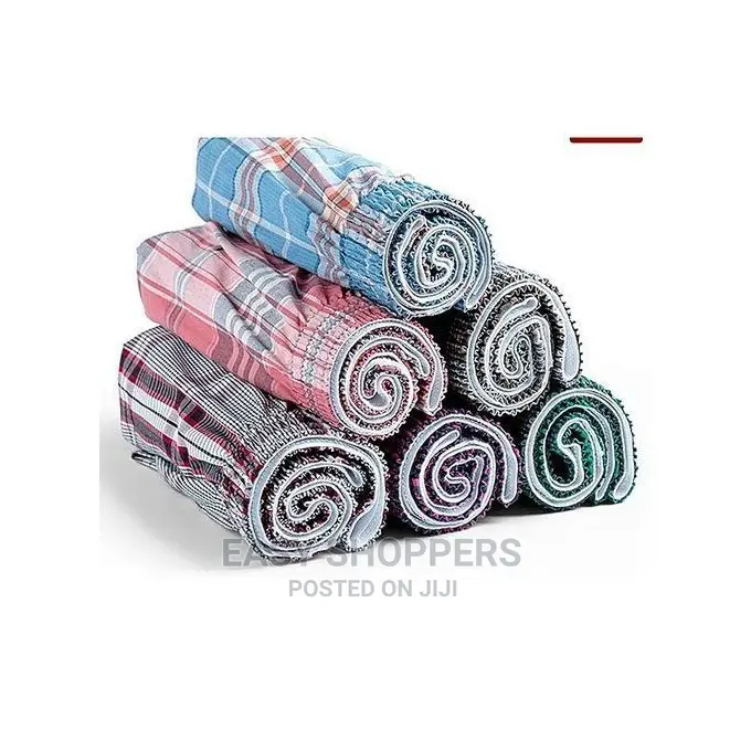 6 Pack of Men's Checkered Boxers - Multi-Color.