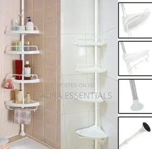 4 Tier Telescopic Bathroom Corner Rack Shelf