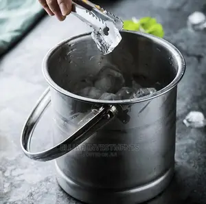 Insulated Stainless Steel Ice Bucket Wine Strainer Ice Tongs