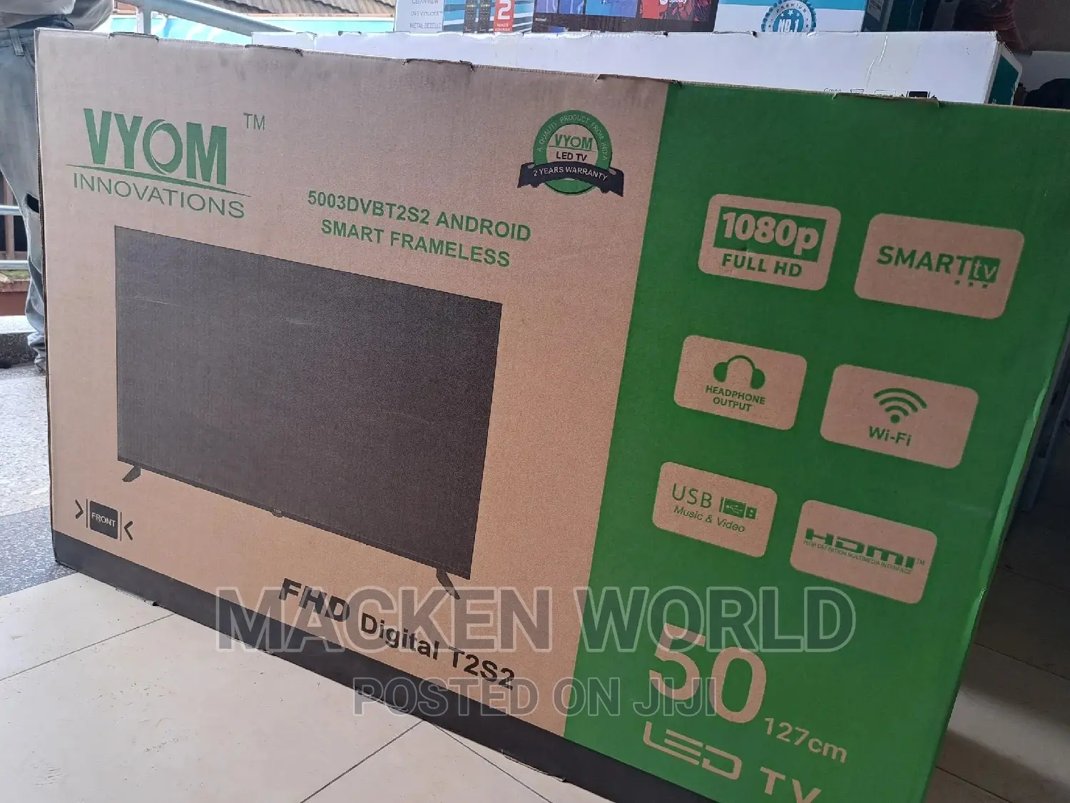 50 Vyom Smart Tv Brand New Boxed