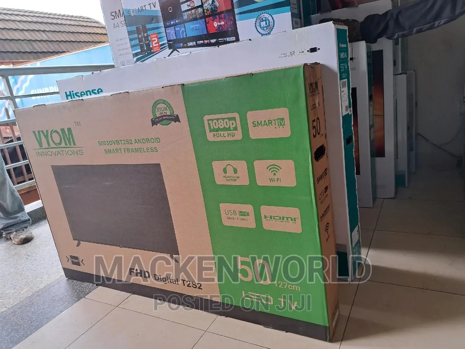 50 Vyom Smart Tv Brand New Boxed