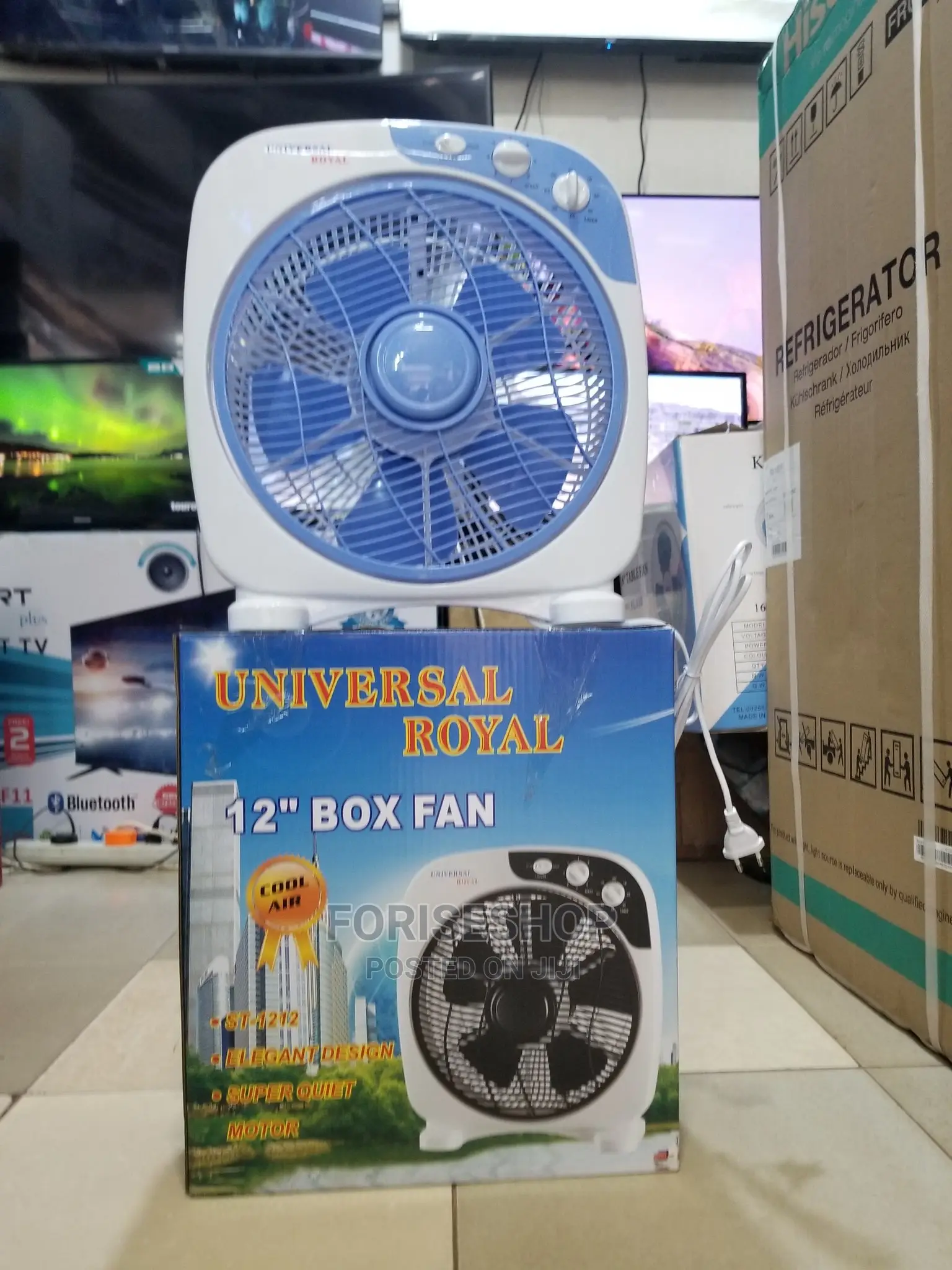 Universal Royal Box Fan Available New