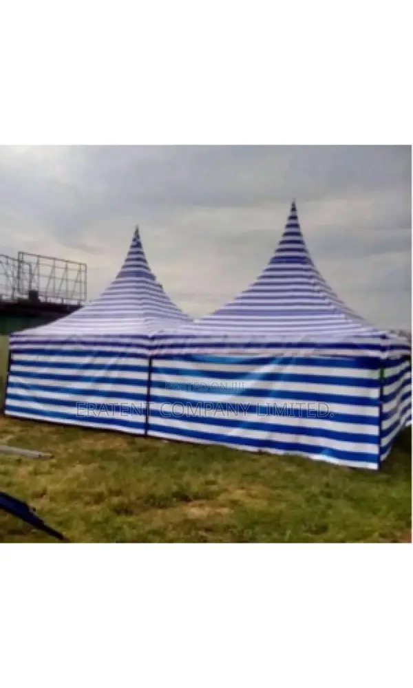 100seater Tent Blue White Fully Covered