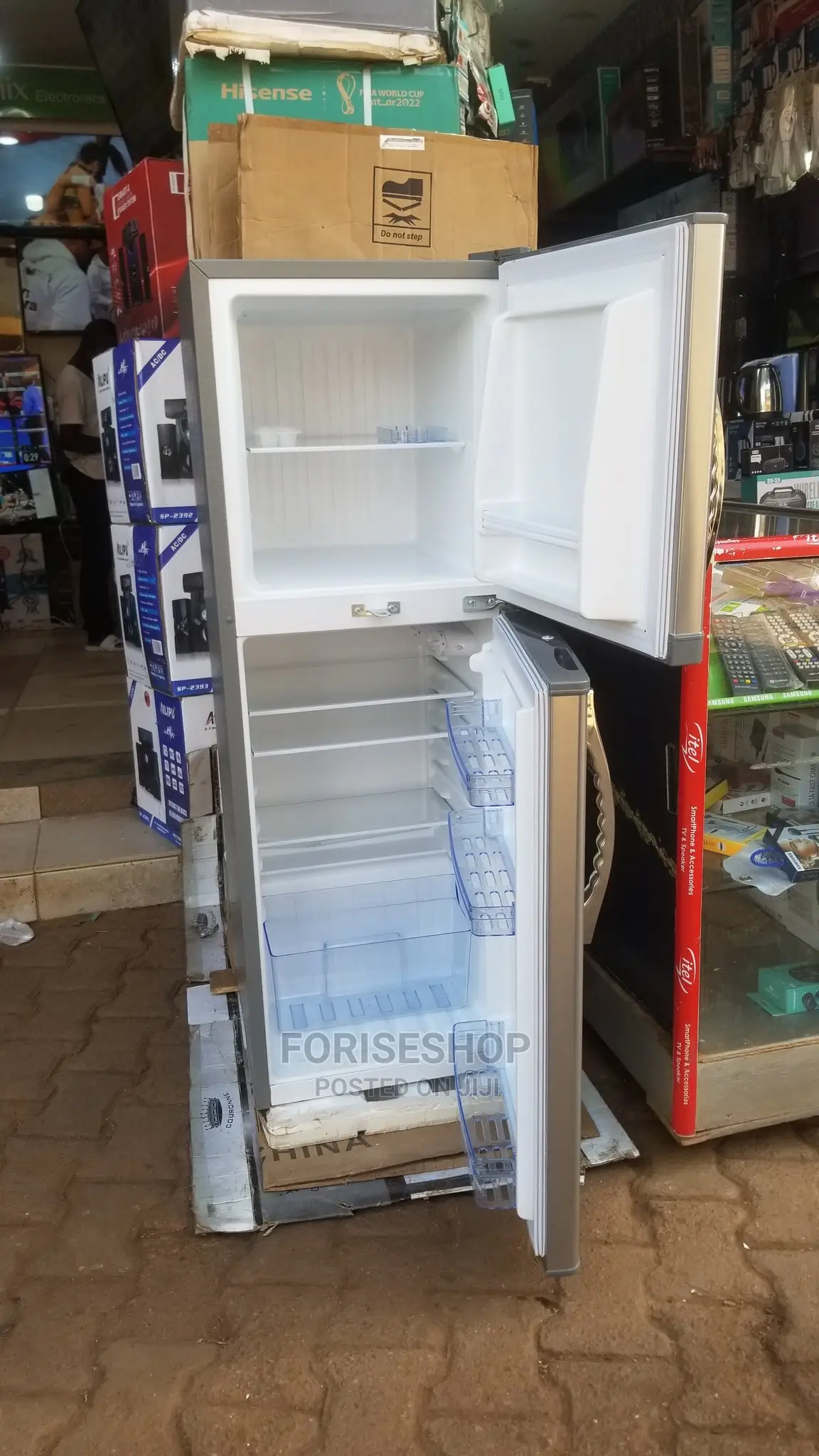 ADH 158litres Double Door Fridge Beyi Powa