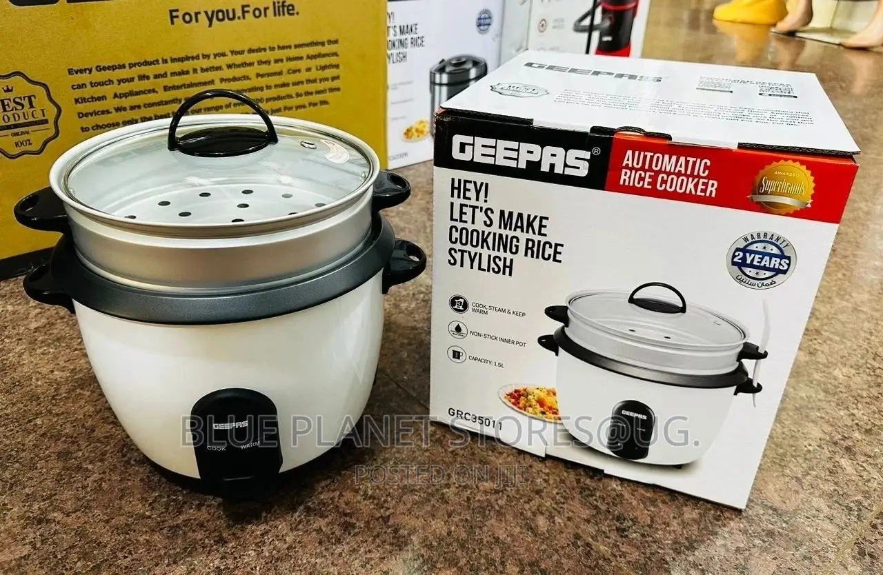 Geepas 1.5L Electric Rice Cooker + Steamer \\ 500w /GRC35011