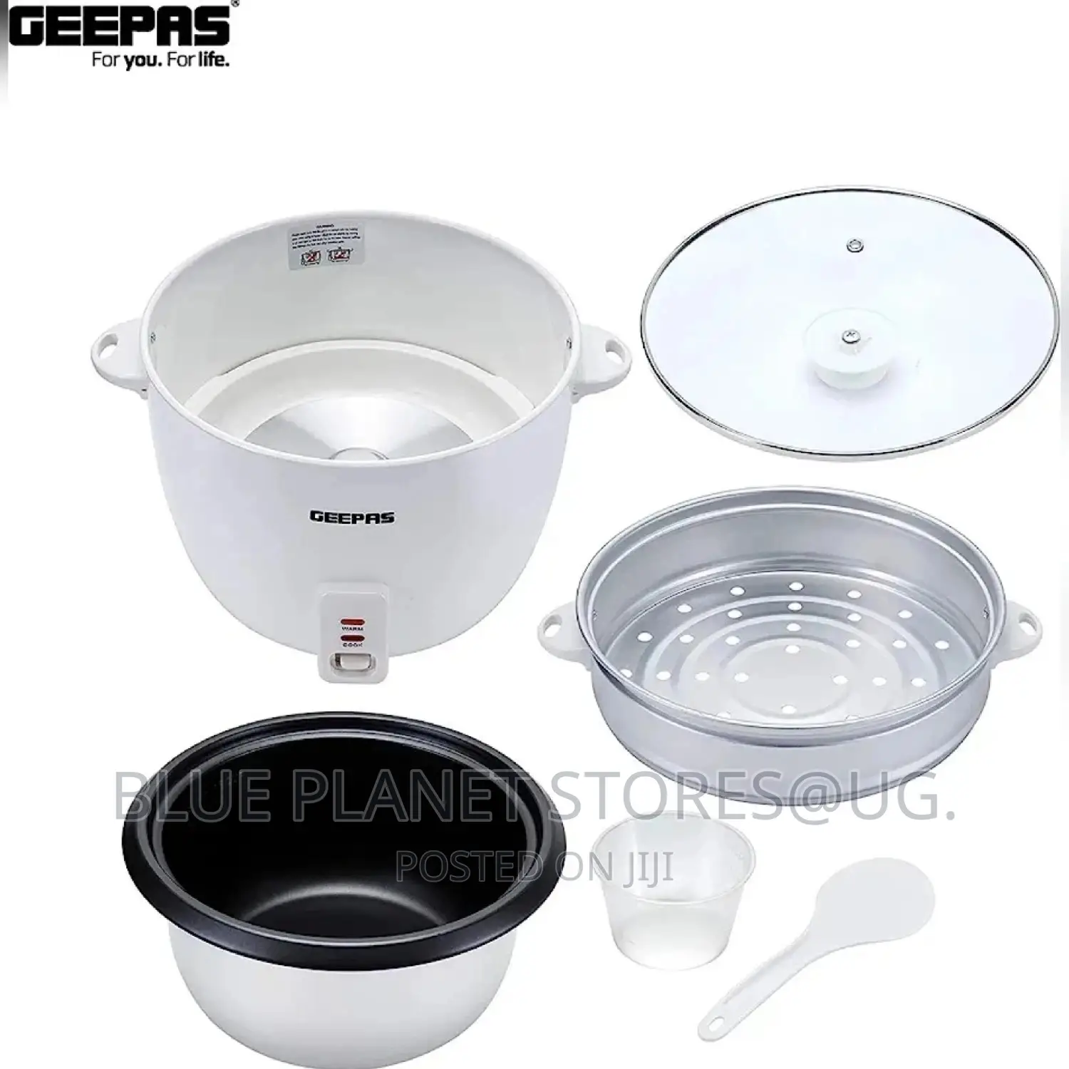 GEEPAS 2.8L Electric Rice Cooker + Steamer \\ 900w\ GRC4327N
