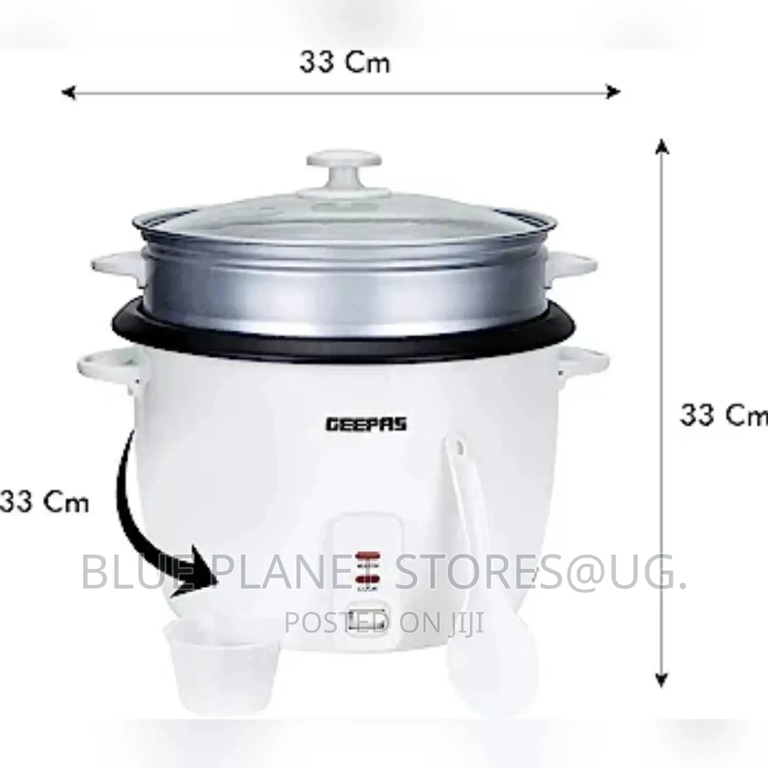 GEEPAS 2.8L Electric Rice Cooker + Steamer \\ 900w\ GRC4327N