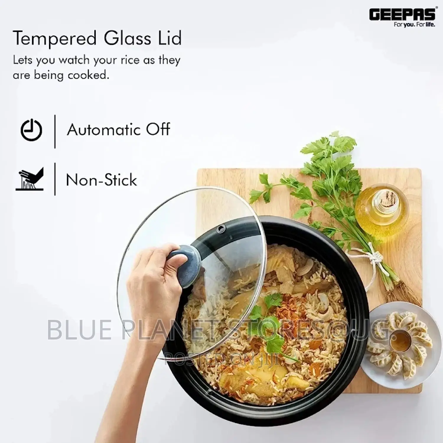 GEEPAS 2.8L Electric Rice Cooker + Steamer \\ 900w\ GRC4327N