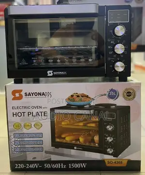 Sayona 45 LTRS Electric Oven With Hot Plate