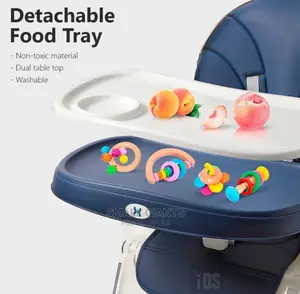 3 in 1 Premium Foldable Baby High Chair With Wheels