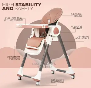 3 in 1 Premium Foldable Baby High Chair With Wheels