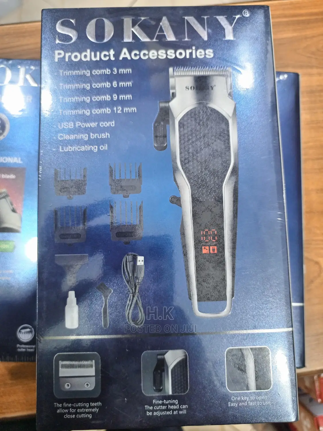 Chargeable Clipper (Sokany) LED Display Percentage