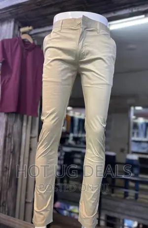 Men’S Khaki Trousers Pants - Browned