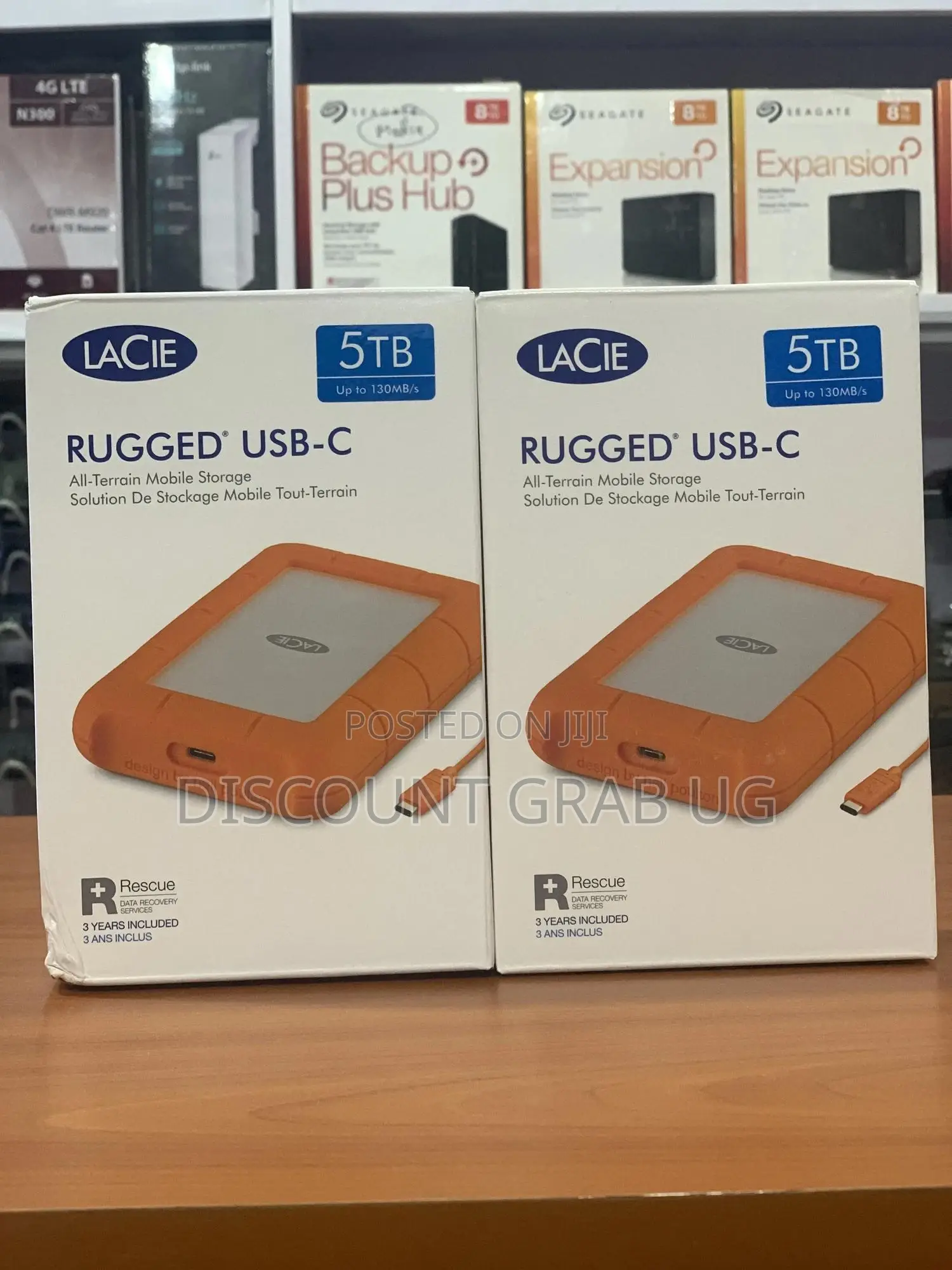 Lacie Rugged Mini 5tb Type C Brand New External Harddrive