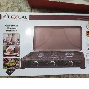 2burner Gas Cooker Stove With a Lid.