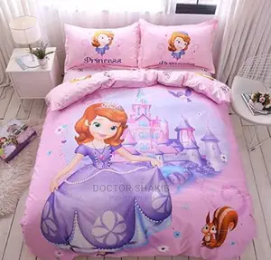 Kids Female Cartoon Character Duvet
