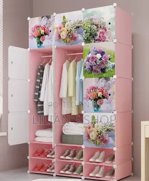 3 Colomn Closet / Wadrope With Shoe Rack