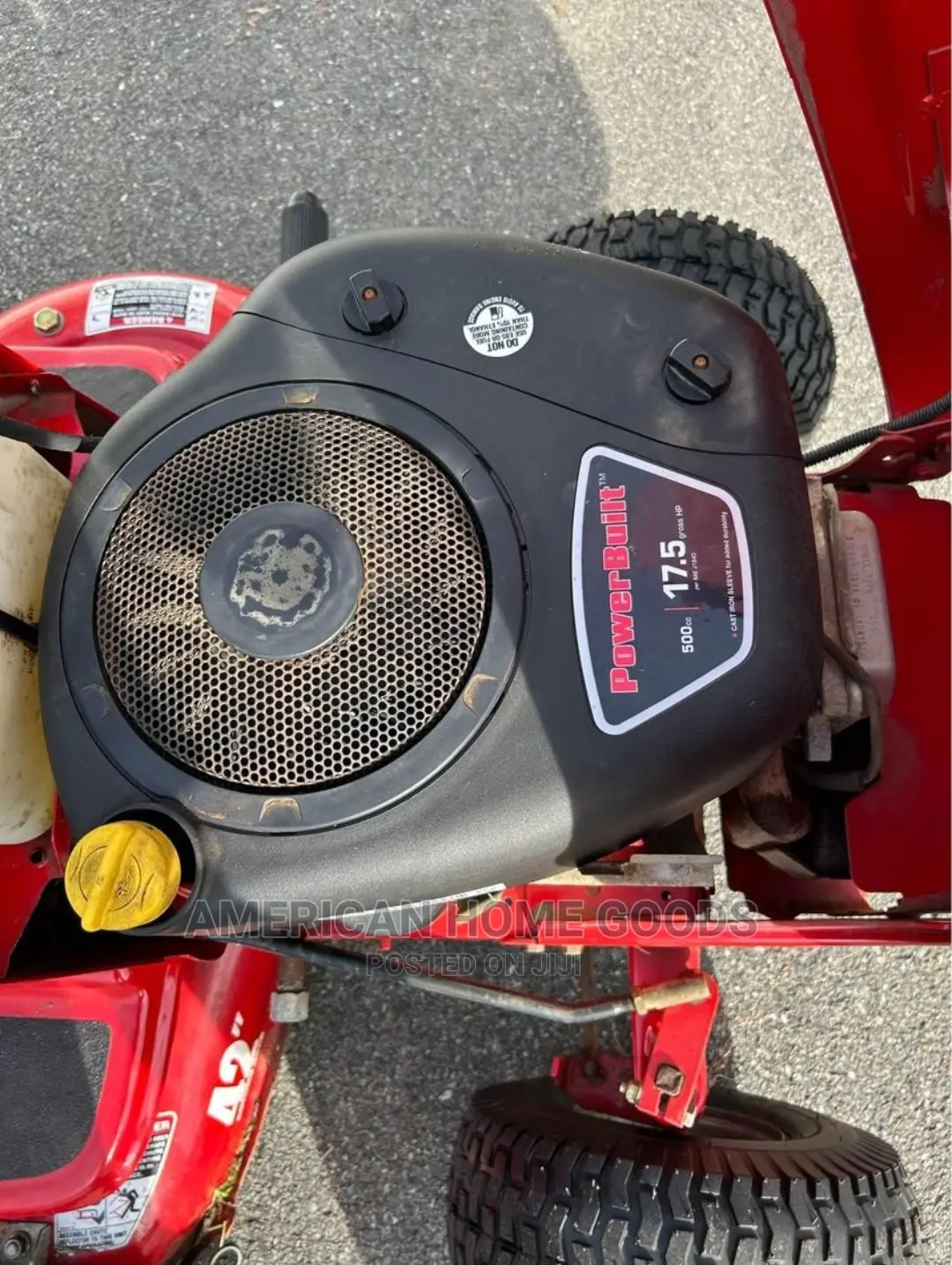 Troy Bilt Riding Mower, Powerful 500cc Engine, 17.5hp, 42"