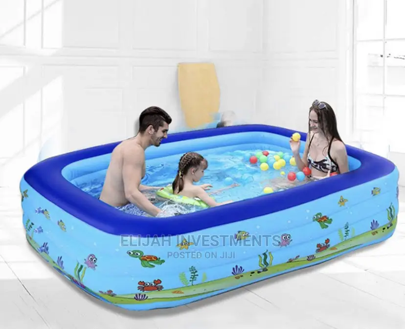 Three Ring Kids Rectangular Swimming Pool
