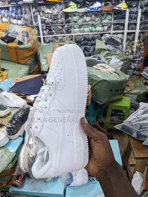 Plain White Sneakers