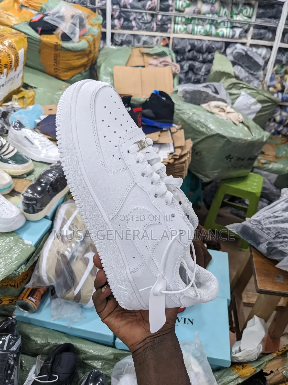 Plain White Sneakers